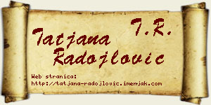 Tatjana Radojlović vizit kartica